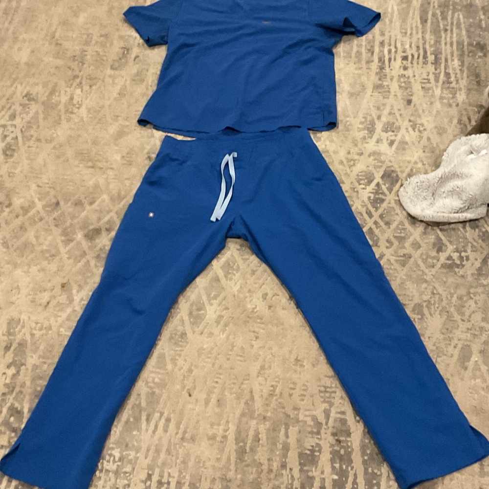 Figs Blue Women's Pants & Jumpsuit Set